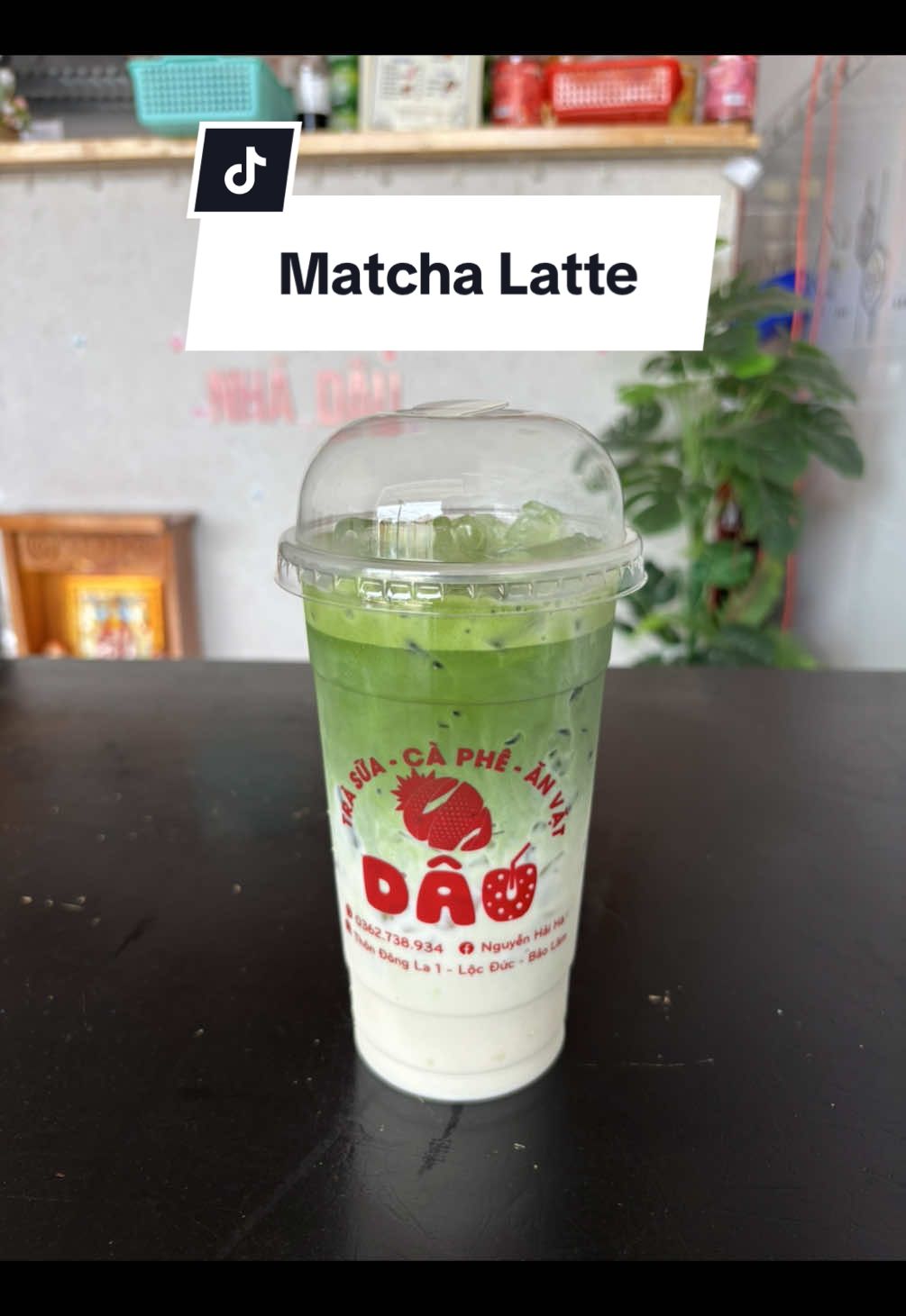 Matcha Latte size 700ml quán tớ 🥰 tham khảo nhe #tiemnhadau #matcha #matchalatte #khoinghiep #viral 