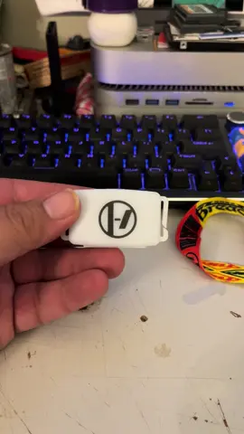 Getting your #twentyonepilots #crowdsync LED wristband lit up at home, replace the two CR2032 batteries and short two pins on the microcontroller, just have to be careful closing it back up. Unless you add some wire or a button you need to do this every time but I’ll have a video on that soon! 