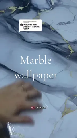 Replying to @Merlyn Caalam Waterproof oil proof at scratch resistant mura at quality  #marblewallpaper #wallpaper #homedesign #aestheticwallpaper #tiktokfind 