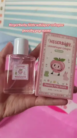 Grabe ang sweet sweet ng amoy nito perfect for kids talaga!  #hegerbabycologne  #peachypopscent  #cologneforbaby 