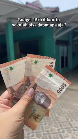 15 ribu jajan di sekolah dapat apa aja?#fypシ゚ #fyp #mbg #kantinsekolah 