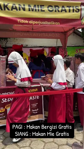 Alhamdulillah pagi siang anak2 dpet makanan gratis…   #makangratis#miesedaap#FYP 