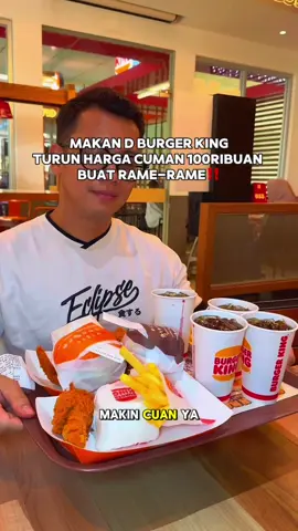 mksih loh tiktok klo mau ajak sekeluarga makan hemat ga mkir-mkir lagi😭 #fyp #burgerking #burgerkingindonesia #friedchicken #makanhemat #promo #vouchertiktok #promoseruweekend 