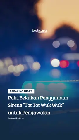 Polri membekukan sementara penggunaan sirene dan rotator yang disebut “Tot Tot Wuk Wuk” dalam pengawalan lalu lintas. Keputusan ini diambil oleh Korps Lalu Lintas Polri sebagai respons terhadap keluhan masyarakat yang merasa terganggu dan bahwa penggunaan sirene dan rotator tersebut sering dilakukan secara sembarangan, bukan hanya dalam kondisi mendesak. Follow juga kami di Instagram, Tiktok, dan X @podcast_pedjuang Channel Youtube: Podcast Pedjuang #podcastpedjuang #podcastindonesia #beritaviral #fyp #fypreels #foryou #fypindonesia #pedjuangquotes #breakingnews  #zonauang  #viral 