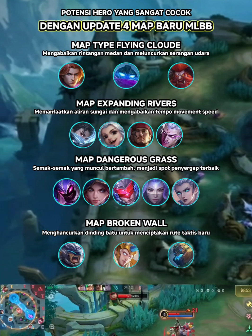 #MLBBNEXT2025 #NEXTJagoanMabar  HERO YANG COCOK DARI UPDATE MAP BARU MLBB #mobilelegends #masukberanda #planofpublisher 