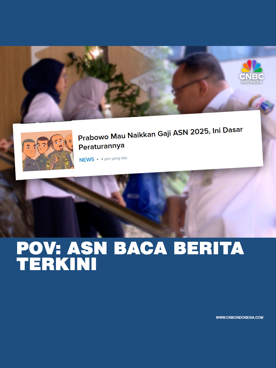Presiden Prabowo Subianto memutuskan untuk menaikkan gaji Aparatur Sipil Negara (ASN), terutama guru, dosen, tenaga kesehatan, dan penyuluh, TNI/Polri serta pejabat negara. Peraturan yang menyebut soal kenaikan gaji ASN termasuk TNI dan Polri itu tertuang dalam Peraturan Presiden Nomor 79 Tahun 2025 tentang Pemutakhiran Rencana Kerja Pemerintah Tahun 2025. Kebijakan ini sebagai upaya mendukung terwujudnya kesejahteraan ASN yang adil, layak, dan kompetitif yang akan tergambar dari aspek penggajian penghargaan, dan disiplin Indeks Sistem Merit menjadi 67% serta aspek manajemen kinerja Indeks Sistem Merit menjadi 61%.