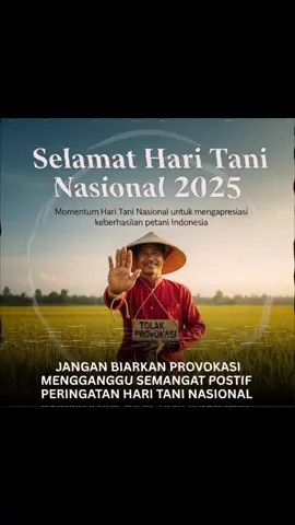 Selamat hari tani nasional 2025