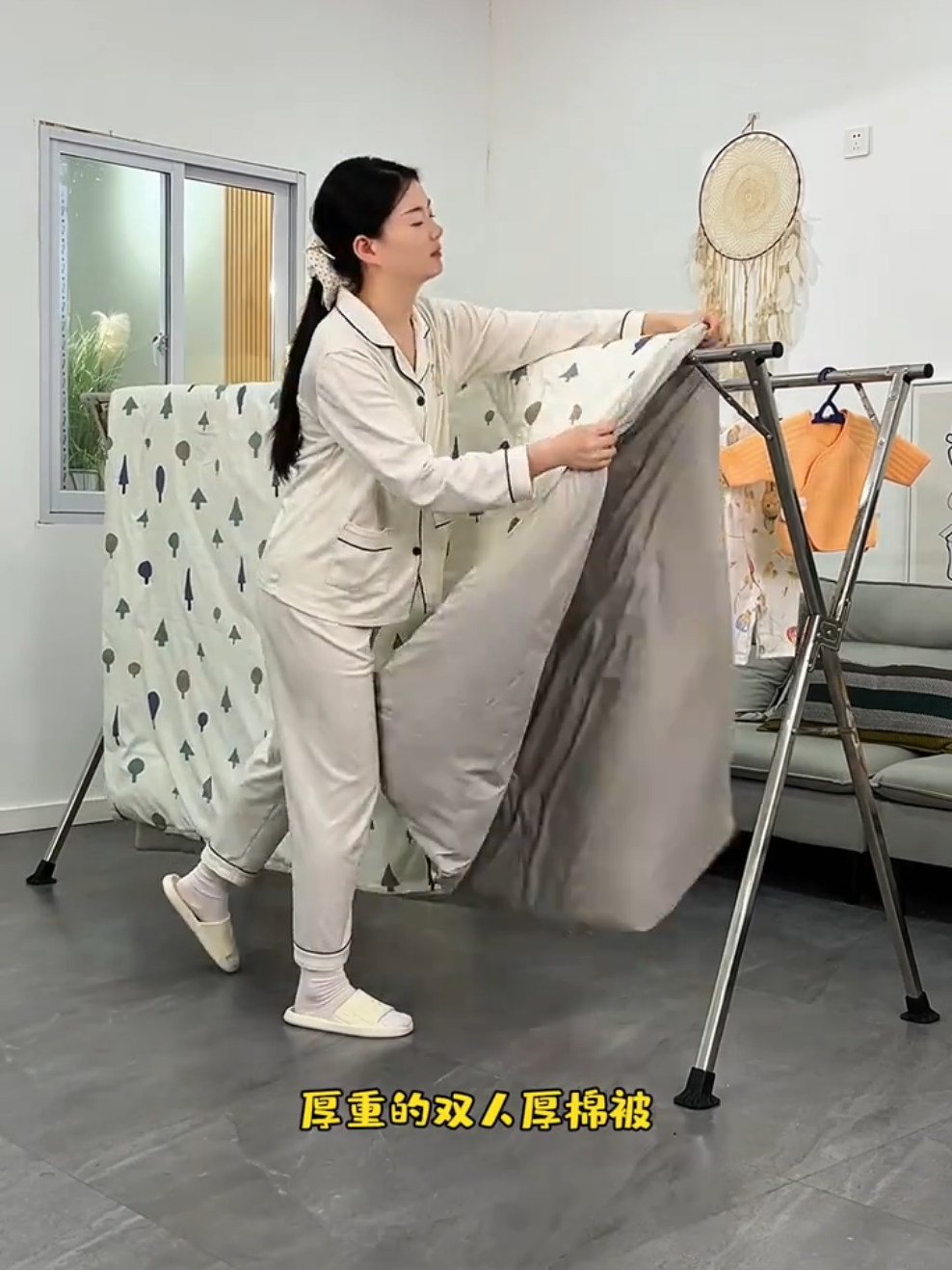 Rumah kecil? Mesti ada ampaian baju yang boleh lipat ni ✅  #ampaianbaju #perabotanrumahtangga #rumahtangga #household 