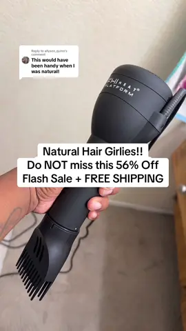 Replying to @allyson_quinn the sale ends soon!! That 56% off deal won’t last past today!! 😝💪🏾🙌🏾 #blowdryer 