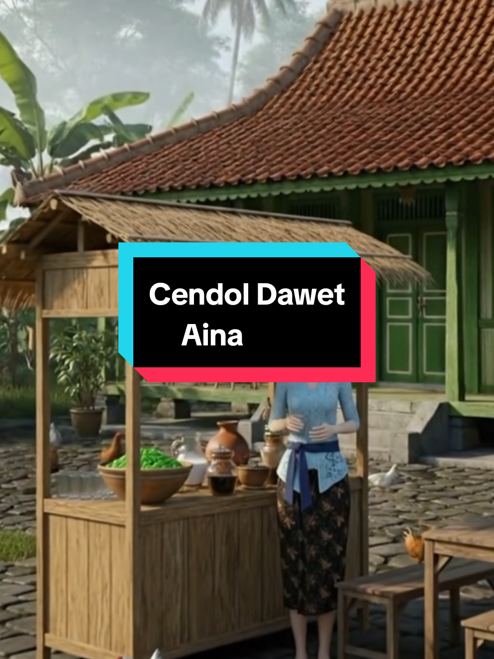 Pagi di desa… segelas Cendol Dawet Aina bisa bikin adem jiwa! 🥶✨ Siapa yang pengen nyobain langsung? 😍 👉 Follow Aina biar nggak ketinggalan cerita seru desa & dagangan uniknya! #cendoldawet #kebaya #suasanadikampung #fyp #animasi 
