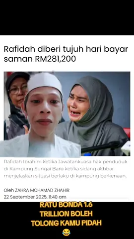@rafidahhjibrahim2nd boleh minta tlong ratu bonda bayar saman fitnah#fyp #viral #virallll #fyppppppppppppppppppppppp #shouldbeme 