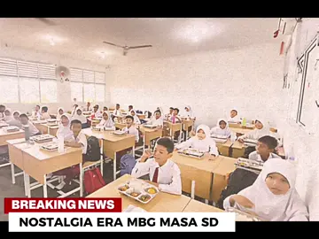 Kala itu, tahun 2025 eyang masih SD sambil makan MBG, makanannya enak-enak 🥹 #MBG #makanbergizi 
