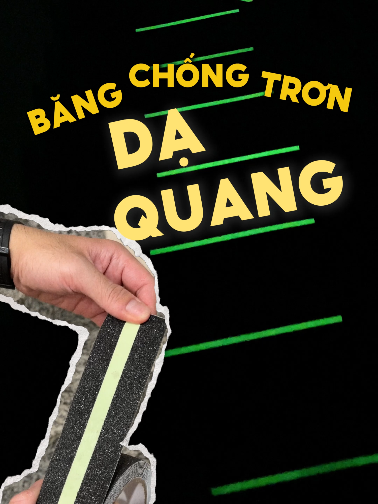 Băng keo chống trơn Dạ Quang & Phản Quang khác nhau như thế nào? #nanoron #bangkeo #bangkeochongtron #bangkeodaquang #bangkeophanquang