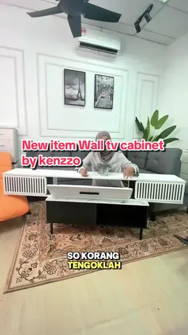 Hillah wall tv cabinet new item by kenzzo furniture  #cabinettv #wallkitchencabinet #raktvgantung #raktv #cabinetgantung  
