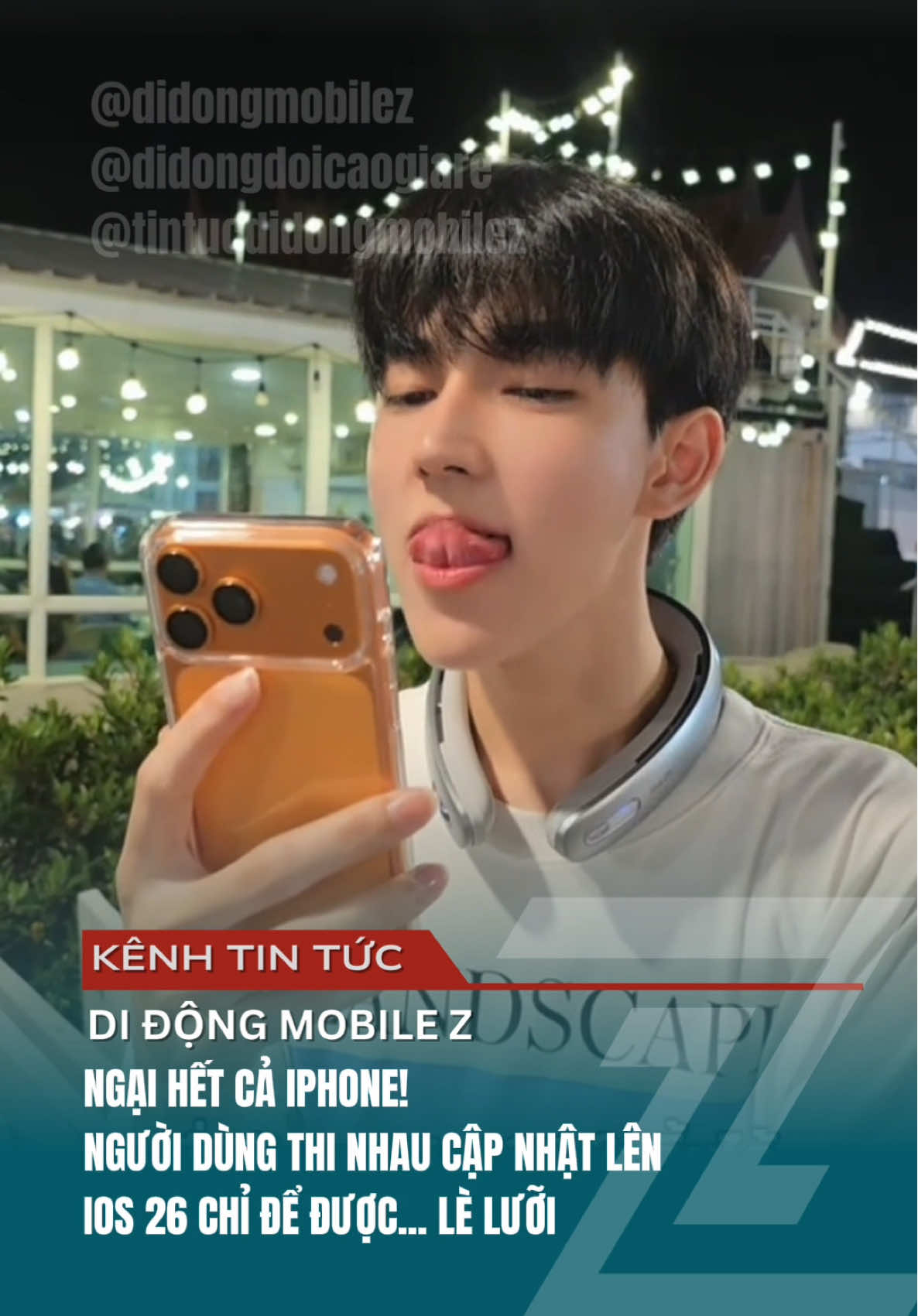Ngại hết cả iphone, người dùng thi nhau cập nhật lên IOS 26 chỉ để được... lè lưỡi #didongmobilez #tintucdidongmobilez #iphone #congnghe #ios26 