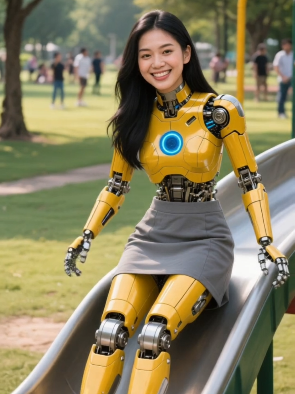Sweet Moments with Robot Girlfriend #robotics #humanoid 
