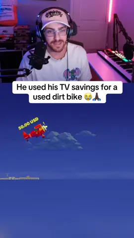 He used his TV savings for a used dirt bike 😭🙏🏿 #streamer #streaming #fyp 