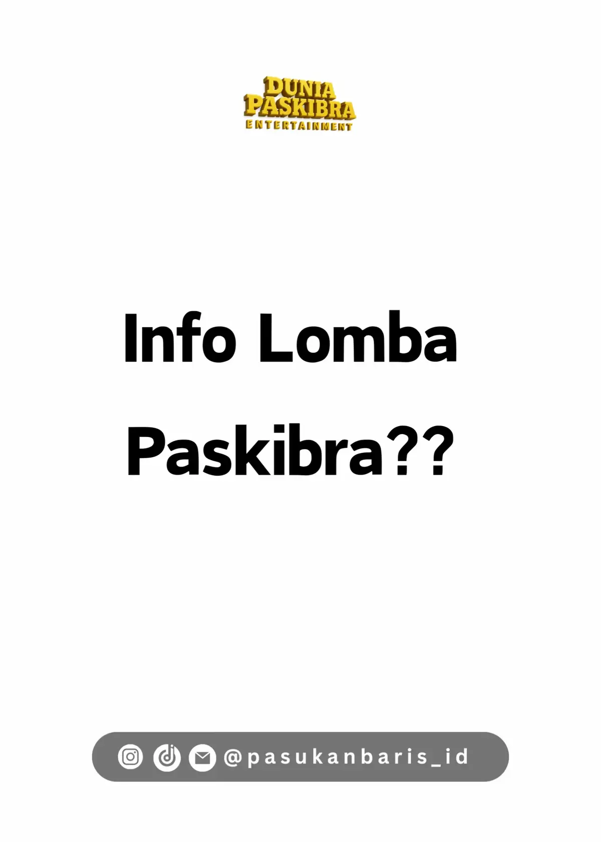 📣 PASKIBRA MTsN 1 CIAMIS PROUDLY PRESENT! ✨ ALVARIS 13 ✨ Ajang Lomba Variasi dan Peraturan Baris-Berbaris  Tingkat SD/MI dan SMP/MTs Se-Jawa Barat (Open) Technical Meeting: 🗓️ 20 September 2025 Pelaksanaan Lomba: 📅 4 Oktober 2025 – SD/MI 📅 5 Oktober 2025 – SMP/MTs 📍 Lapangan Kampus MTsN 1 Ciamis Kategori & Biaya Pendaftaran: SD/MI Wilayah: Rp350.000,- SD/MI Jawa Barat: Rp500.000,- SMP/MTs: Rp600.000,- Kuota Peserta: SD/MI: 40 Pasukan SMP/MTs: 45 Pasukan Hadiah yang Diperebutkan: 🏅 Piala Bergilir 🏅 Trophy Kejuaraan 🏅 Medali Perorangan 🏅 Uang Pembinaan Juri Profesional & Berpengalaman: Serka Jenal Mutakin | Harri Kurnia, S.Pd. Gr. | Serka Dwi Adhi P | Indra Budi Cahyanto, S.Pd | Mohamad Syahrul R.A 📍 Alamat: Jalan Panyingkiran No. 70, Ciamis 📞 Contact Person: Akun Passatga – 0857 2113 7291 📱 IG: @passatga70_