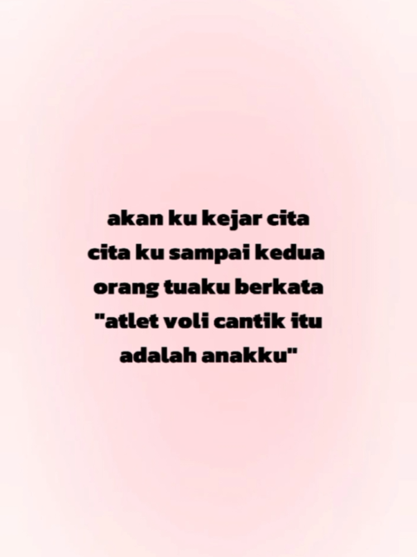 nih yang minta Ver atlet voli done yaa✨, next nyaa??? #fyp #citacita #4upage #voli #atlet 