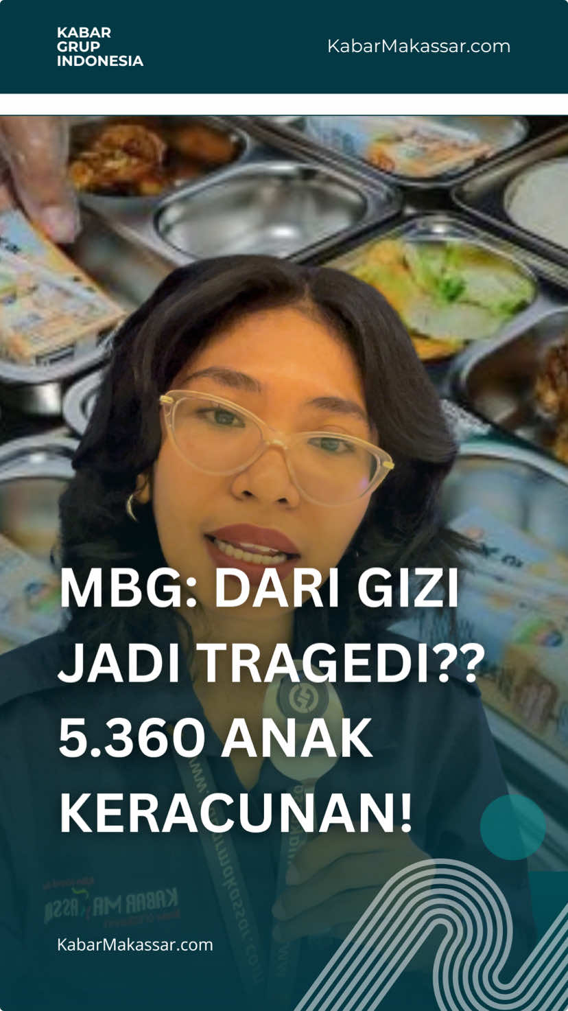 PROGRAM MAKAN BERGIZI GRATIS BERUBAH JADI TRAGEDI RIBUAN ANAK KERACUNAN Jaringan Pemantau Pendidikan Indonesia (JPPI) mendesak Presiden Prabowo menghentikan sementara program MBG setelah kasus keracunan massal terus meningkat. Sedikitnya 5.360 anak dilaporkan jadi korban, termasuk 250 murid di Banggai Kepulauan yang keracunan usai makan ikan cakalang tak layak konsumsi. JPPI menilai insiden ini bukan lagi masalah teknis, melainkan kesalahan sistemik yang sudah menjadi darurat kemanusiaan. Di DPR, Charles Honoris mendorong alternatif agar dana disalurkan langsung ke orang tua atau kantin sekolah demi menjamin gizi anak. Generasi emas harus dijaga, bukan dipertaruhkan. Simak selengkapnya klik link di bio atau kunjungi www.kabarmakassar.com #MakanBergiziGratis #MBG #KeracunanMassal #JPPI #CharlesHonoris #Prabowo #DaruratKemanusiaan #Pendidikan #Anak #SulawesiTengah #Makassar #Sulsel #BeritaNasional #KabarMakassar