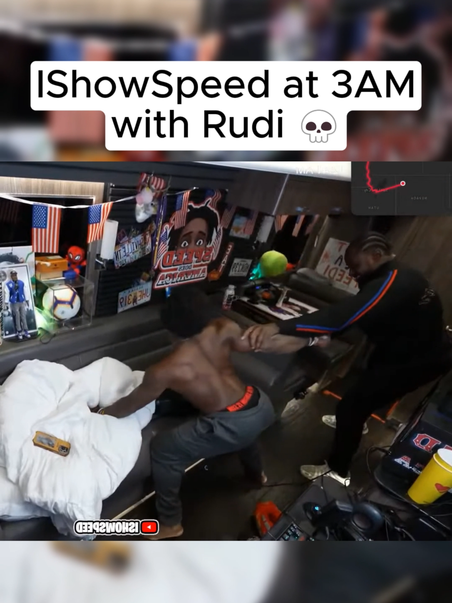 IShowSpeed dancing with his security at 3AM on his tour bus 😂    #viral #trending #streamer #clips #fyp #foryou #foryoupage #twitch #twitchclips #youtube #funny #ishowspeed #speed #comedia