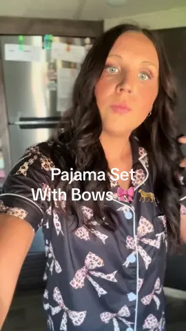 #fyf #fyp #matchingset #pajamaset #cheetahbows 