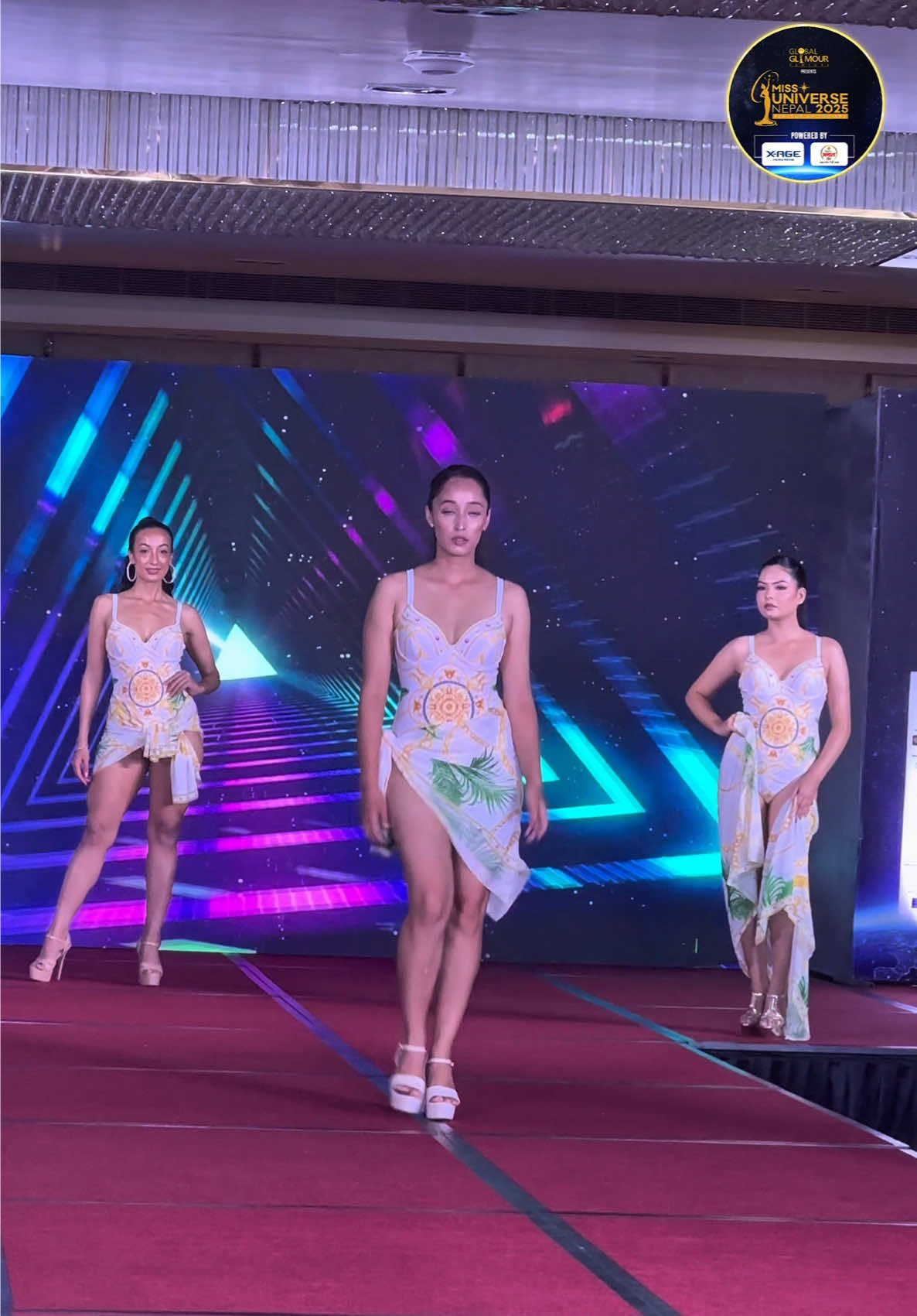 Xage-swim suit round  #missuniverse #fyp #beautypageant #catwalk #nepal  Global Glamour Venture presents Miss Universe Nepal 2025 — powered by Xage & Amrit Oil 👑 Powered by: X-AGE Amrit Tel Skincare Partner: Truederma Crown Partner: Shagoon Jewelers Hospitality Partner: Royal Tulip Kathmandu Banking Partner: Global IME Bank Celebration Partner: KFC Cosmetic Partner: Javira Cosmetic Pvt. Ltd. Breakfast Partner: Pomelo P Food Partner: Cuckoo Lounge & Events Oral Health Partner Gums & Giggles Magazine Partner World of Women (WOW) Official Designer Partner Page 3 Styling Partner JD Institute of Fashion and Technology Broadcasting Partner: AP1 HD Fitness Partner: Gold’s Gym Print Media Partner: Annapurna Media Network Tourism Partner: Nepal Tourism Board Voting Partner: Khalti by IME Domestic Airlines Partner: Yeti Airlines International Airlines Partner: Nepal Airlines Digital Marketing Partner: United Digital Creative Agency Makeup Partner: Makeup Durbar Hospital Partner: Green City Hospital Skin Clinic Partner: D’ Cosmo Nepal Sponsor Management Partner: Kaji Production Digital Media Partner: OSR Digital Beverage Partner: Sip N Snap Swim Suit and Fit Wear Partner: Gym Wolf Telecom Partner: Nepal Telecom Show Director/ Choreographer: Prashant Tamrakar Audio Visual Partner: Team XL Supported By: Fly Tech International