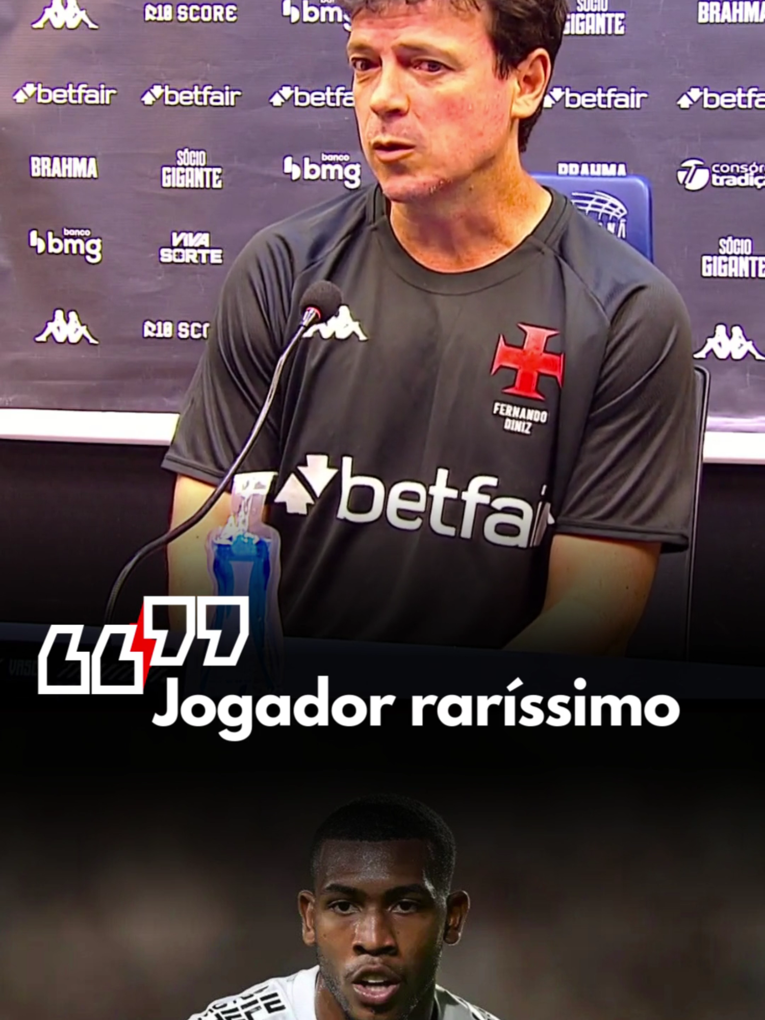 Fernando Diniz elogia a boa atuação de Rayan após jogo contra o Flamengo #vasco #flamengo #futebol #rayan #fernandodiniz
