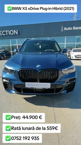 🔥NOU 🚘BMW X5 xDrive Plug-in-Hibrid (2021) 💨3.0 Benzina - 285 CP - 105.538 KM 💲Preț: 44.900€ 🚨  ✅Auto Bara Selection este SINGURUL partener Renault Selection din Oradea și județul Bihor pentru mărcile Dacia, Renault și Nissan! 🌍 Autobaraselection.ro 👨 Consiliere 🔄 Buy back 👍 Garanție 12 luni ✈️ Opțional livrare la domiciliu 🚀 ITP înainte de livrare 💫 Revizie inclusă 🏦 Finanțare leasing persoane juridice 🏁 Aducem la comandă orice autoturism 💻 Finanțare cu buletinul persoane fizice 😊 Vânzare în rate, aprobare în 30 de minute 🚓 Numere roșii pe loc Pentru mai multe informații ne găsiți în 📍Sos. Borșului nr.22D, Oradea, Romania sau la nr. de telefon: 📞 0752 192 935 #autobaraselection #fyp #x5 