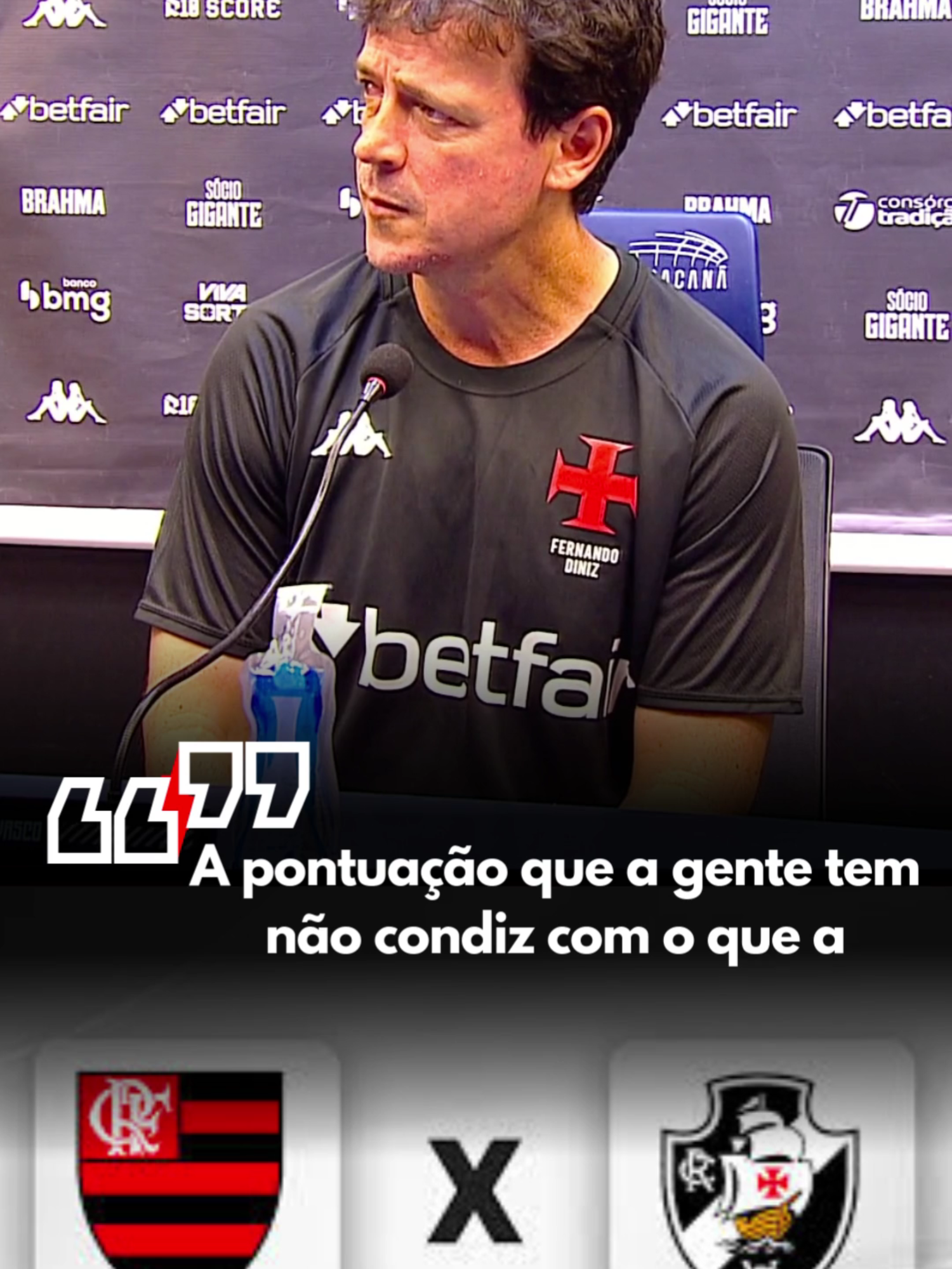 Fernando Diniz analisa o Vasco após o clube empatar com o Flamengo, que está na liderança do Brasileirão #fernandodiniz #vasco #flamengo #futebol #brasileirao