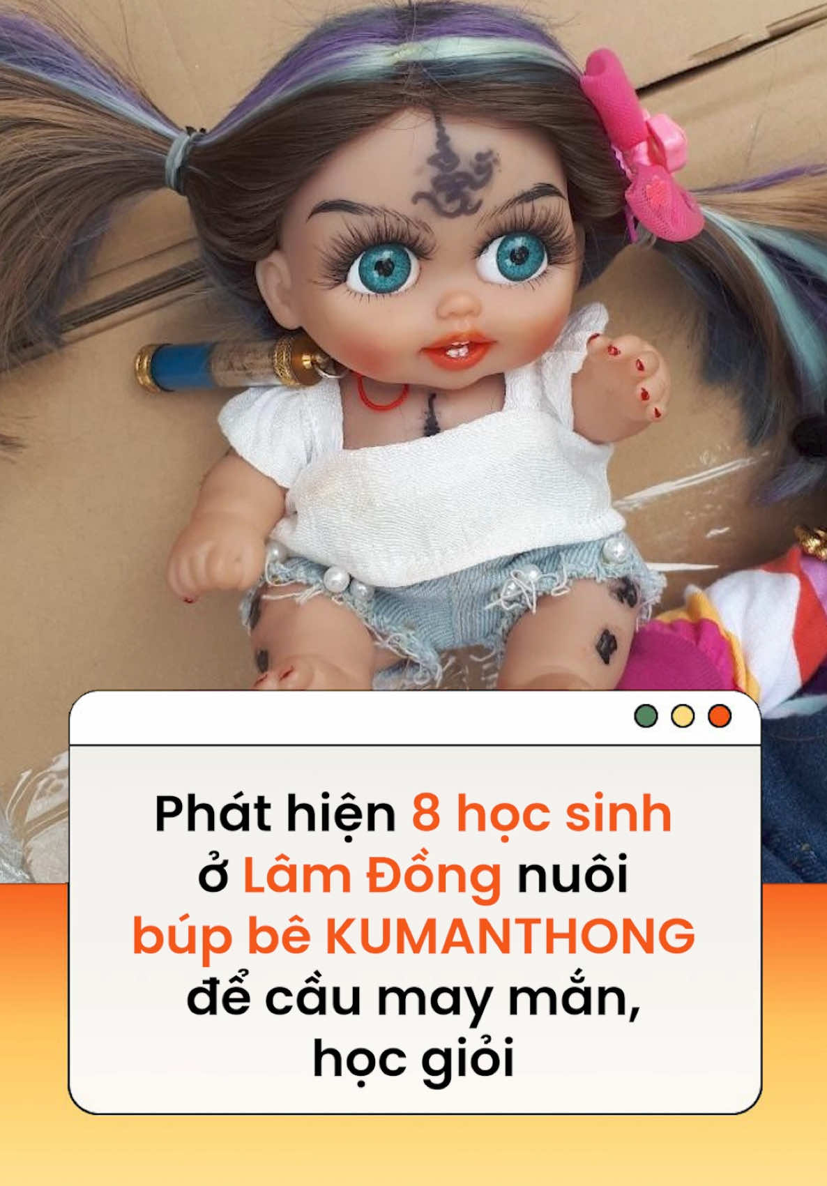 Những ngày gần đây, trên các nhóm và diễn đàn mạng xã hội của phụ huynh tại phường P.T (tỉnh Lâm Đồng) lan truyền nhiều chia sẻ, cảnh báo về việc tám học sinh của một trường trên địa bàn có tham gia hoạt động thờ cúng búp bê Kumanthong Theo: Báo điện tử Pháp Luật thành phố Hồ Chí Minh