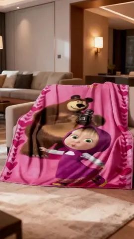 #3D Masha And Bear Blanket#la cobija más hermosa🥰