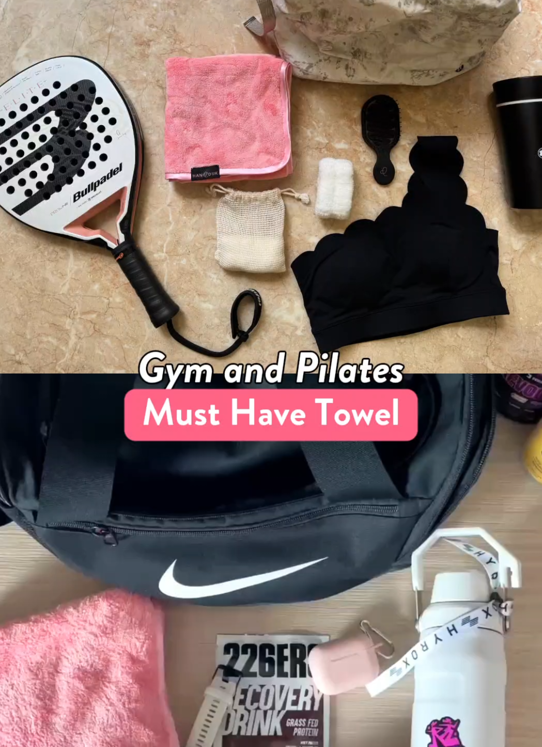 Sport towel yang bikin ootd padel & gym kamu semakin keren 🩷 #ByToday #HanddukByToday 