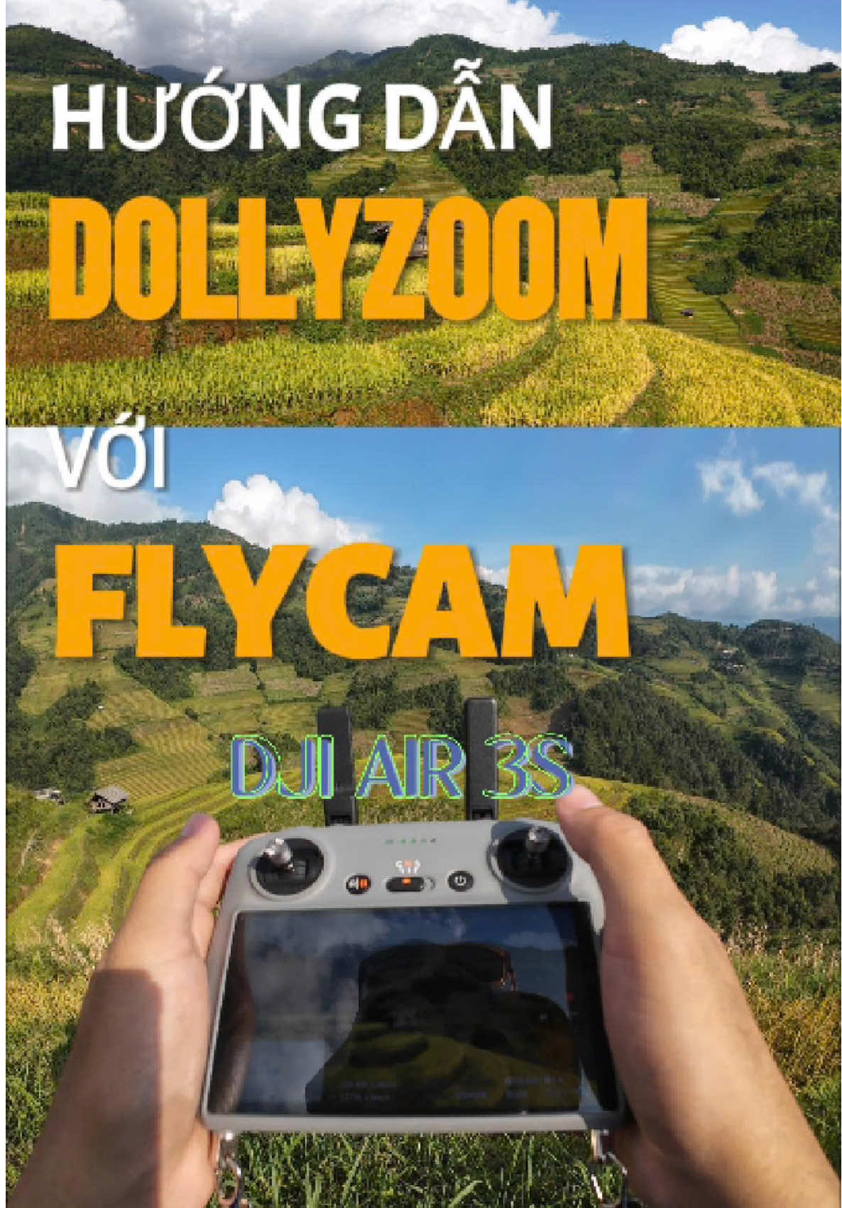Quay dolly zoom bằng flycam không hề khó như bạn nghĩ #DJI #FLYCAM #AIR3S #dollyzoom