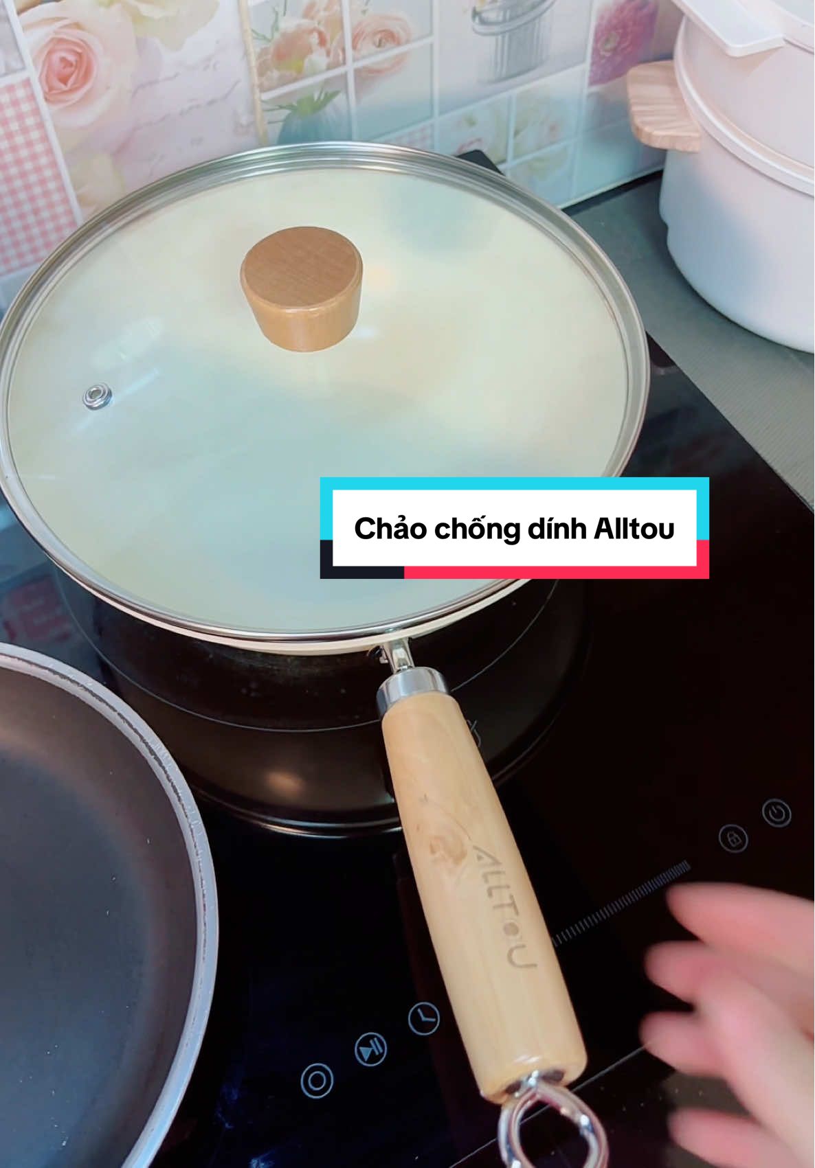 Chảo chống dính kèm nắp đậy Alltou #trangpinky #tiktokmalaysia🇲🇾 #chaochongdinh @ALLTOU Malaysia 