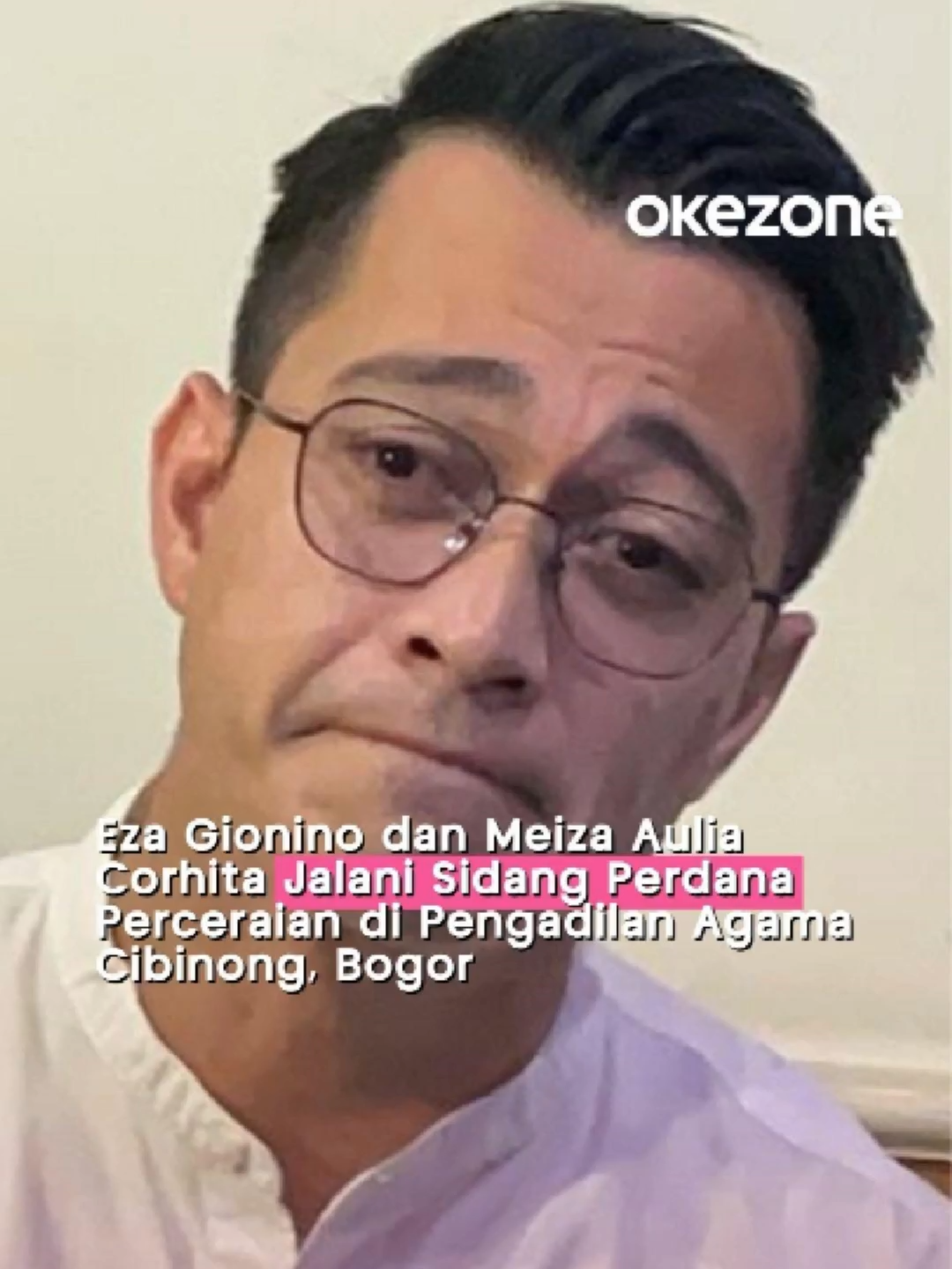 Eza Gionino dan Meiza Aulia Corhita datang secara terpisah, di Pengadilan Agama Cibinong, Bogor, untuk menjalani sidang perdana perceraiannya pada Senin (22/9/2025).  Bersama tim kuasa hukumnya, Meiza enggan memberikan komentar apapun sebelum sidang dimulai. Ibu tiga anak itu langsung memasuki ruang sidang IV begitu tiba di pengadilan.  Sementara Eza mengucapkan, 