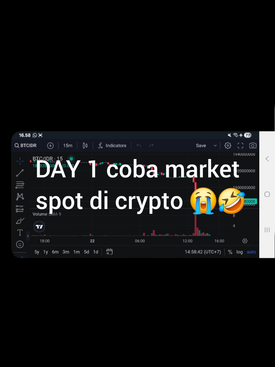 jangan di bully baru belajar gays 🤣😭🙏#bitcoin #tradingcrypto  #crypto #krypto  #finansial 