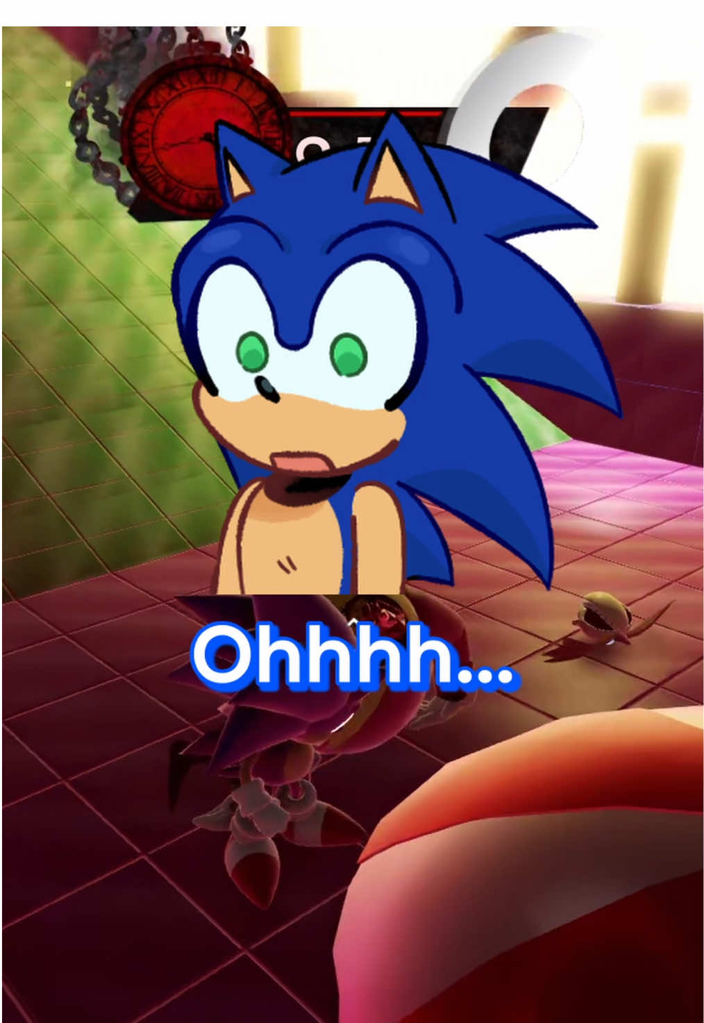 Sonic witnesses eggmans death to furnace- #sonic #outcomememories #sonictok #sonicmemes 