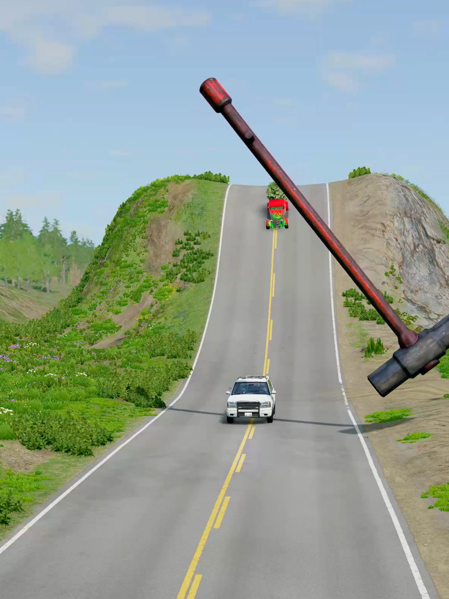 Cars vs Hammer Crassh BeamNg Drive #beamngcrash #beamngdrive #trucks #beamng #shortsfeed #carscrashes #viraltiktok #viralvideo #bollards #viral