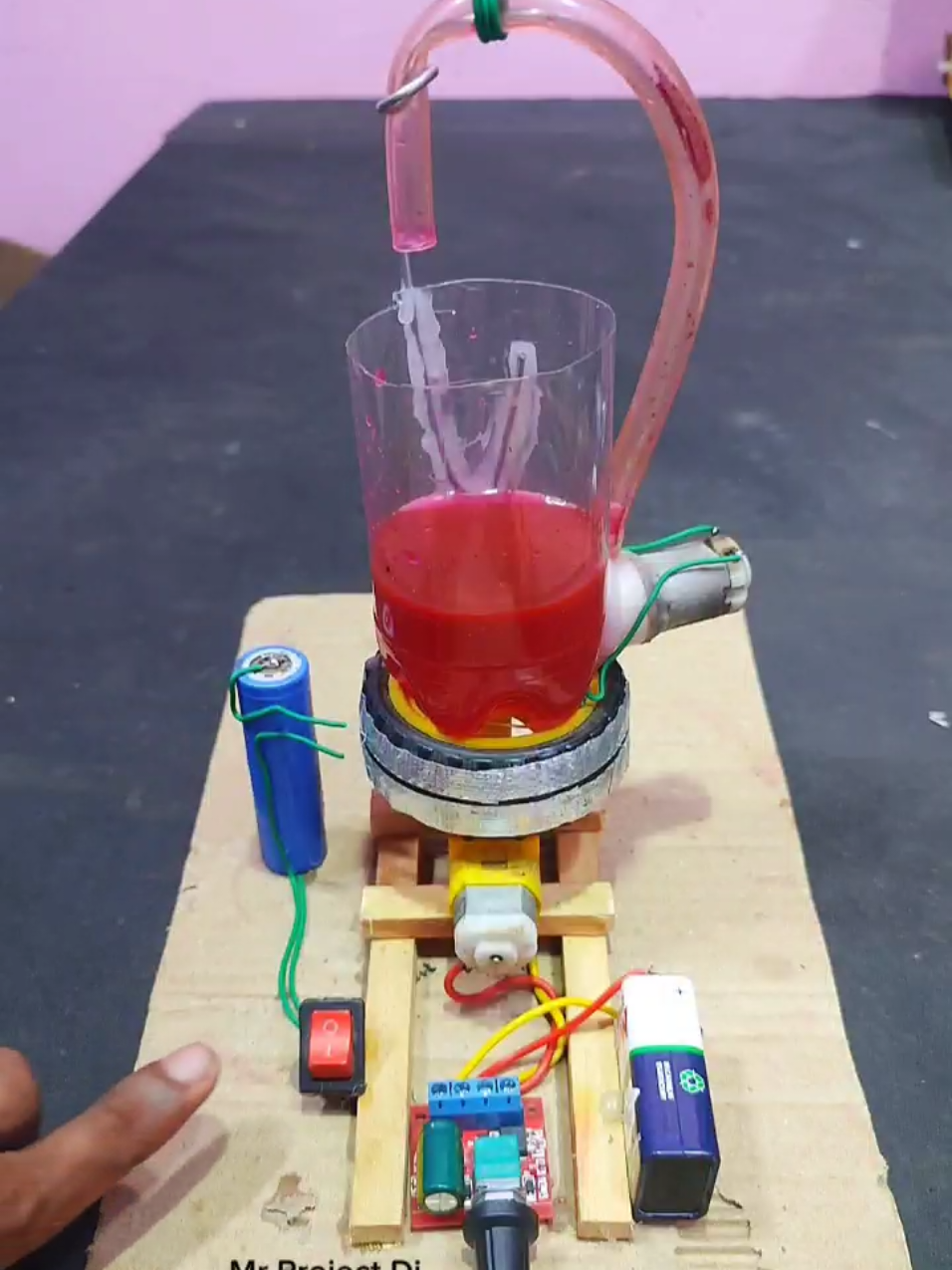 DIY Rotating Water Pump Machine #tiktok #trending #viral #viralvideo #Science 