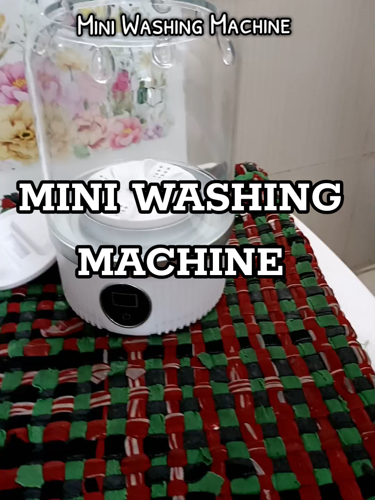 Mini Cordless Washing Machine—   Super handy, portable, at WALANG hassle!   ✔ Perfect sa undies, baby clothes, at face masks!   ✔ Rechargeable at pwedeng gamitin kahit walang kuryente   ✔ I-dip mo lang sa palanggana, lagay ng sabon, tapos GO NA!   ✔ Tipid sa tubig, tipid sa oras!   Presyong abot-kaya, gawang matibay!   Grab yours now habang may stocks pa!   #MiniWashingMachine #CordlessLaba  #LaundryHack 