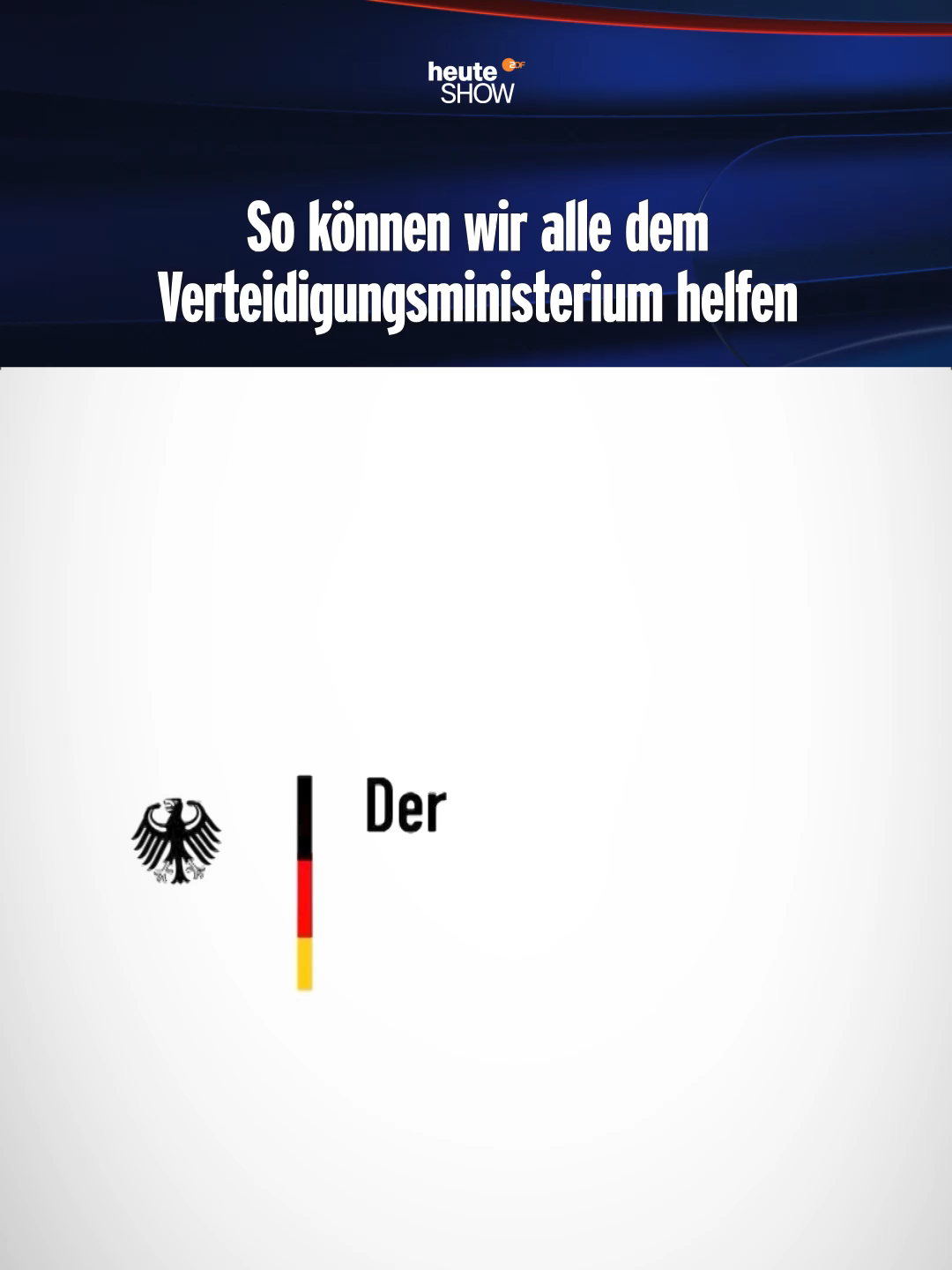 Jede:r kann mithelfen! #heuteshow