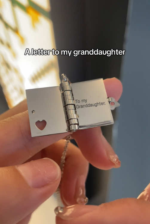 She's growing up fast...So l wrote her something she can carry forever.# granddaughter#booknecklace #giftideas #Love #fyp