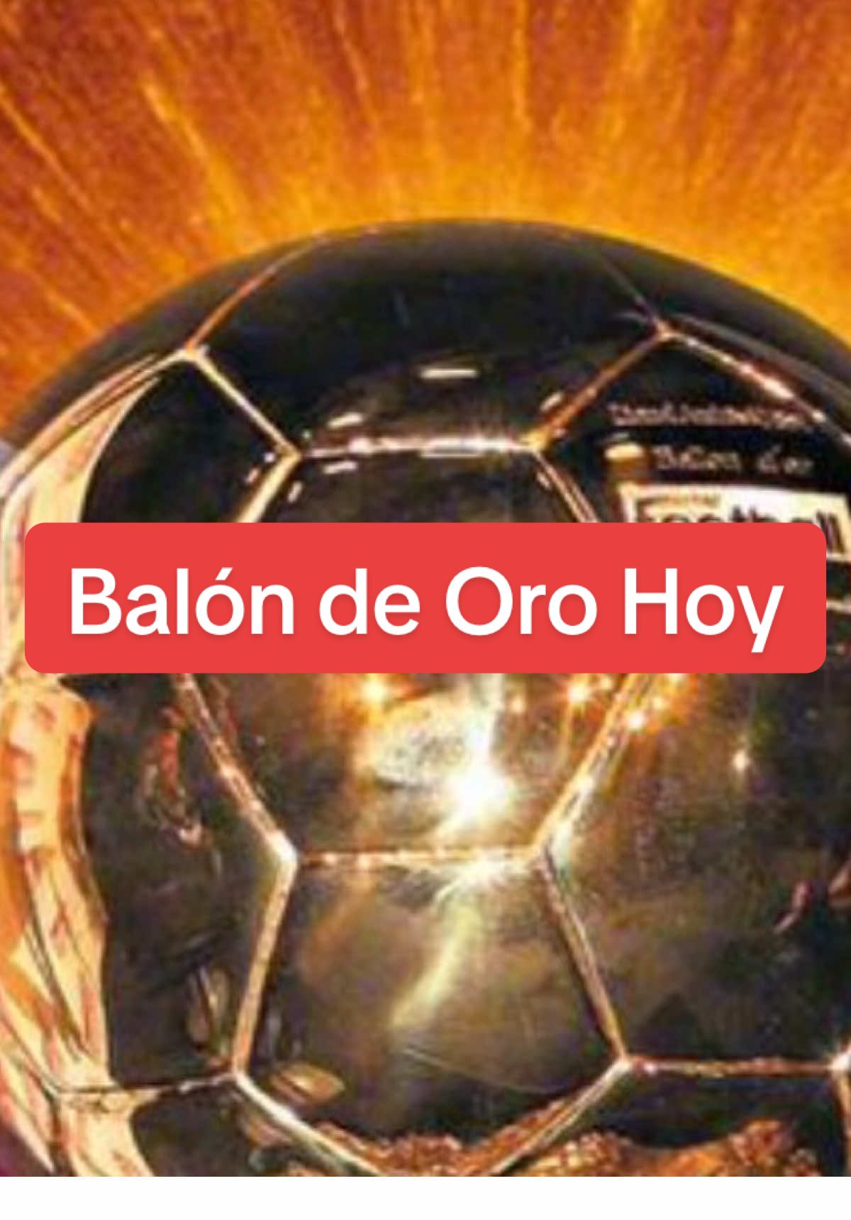 Es hoy!!! #BalondeOro2025 #FutbolEnVivo #Paris #FutbolTiktok #Premios   