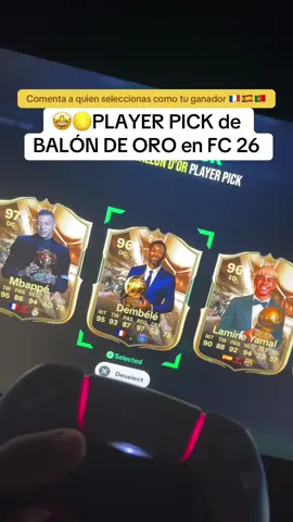 🤩🌕Balón de Oro Player PICK en EA FC 26 ¿Quién es el ganador? #balondeoro #ballondor #lamineyamal #dembele #fc26 
