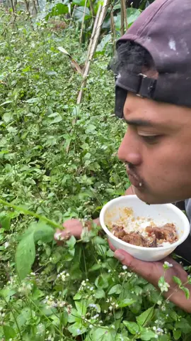Mukbang paporit saya daun sintrong mentah #mukbang #fyp 