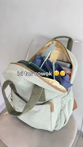 perbedaan isi tas cowok & cewek pake Cava Backpack bener ngga bestie?👀 #backpack #ransel #tassekolah #bag 