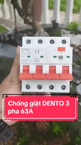 Chống giật DENTO 3 pha 63A #chonggiat #thietbichonggiat #chonggiatrcbo #chonggiatdento 
