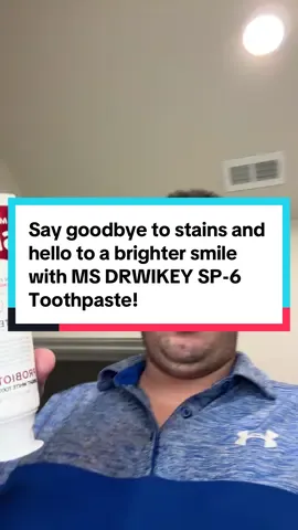 Say goodbye to stains and hello to a brighter smile with MS DRWIKEY SP-6 Toothpaste! Its unique formula balances your oral microbiome and freshens breath naturally. #SP6Toothpaste #NaturalWhitening #OralHealth #ProbioticPower #SmileBright