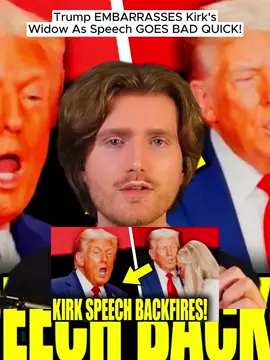 Trump EMBARRASSES Kirk's Widow As Speech GOES BAD QUICK! #trump #karik #usa #news #jackcocchiarella